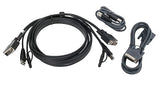IOGEAR G2L7203UTAA3 Dual View DVI USB KVM Cable Kit with (TAA) Audio Dual View DVI, USB KVM