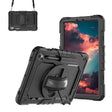 AMZER TUFFEN Multilayer Case with 360 Degree Rotating Kickstand with Shoulder Strap, Hand Grip for Samsung Galaxy Tab S7/S8/S9 5G 11/S9 FE 5G 10.9/S10 11 X710/X716B/X510/X516B