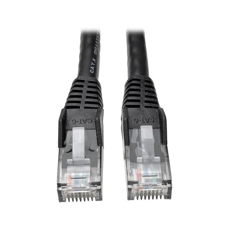 Tripp Lite 6ft Cat6 Patch Cable M/m Black Gigabit Molded Snagless Pvc Rj45