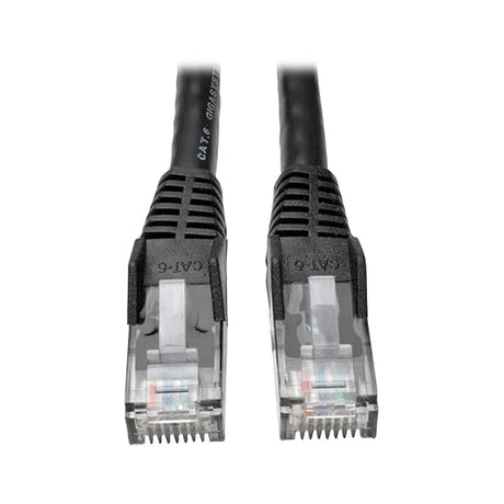 Tripp Lite N201-002-BK 2 Feet Cat6 Gigabit Snagless Patch Cable RJ45M/M (Black) 2-ft. Black