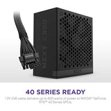 NZXT C850 Gold ATX 3.1 - Fully Modular Low-Noise PC Gaming Power Supply - 850 Watts - 80 Plus Gold - 12V-2x6 Connector - Zero Fan Mode - 100% Japanese Capacitors - Black C Series ATX 3.1 Black 850W Gold