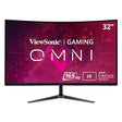 ViewSonic Omni VX3218C-2K 32 Inch Curved 1ms 1440p 165hz Gaming Monitor with FreeSync Premium, Eye Care, HDMI and Display Port, Black