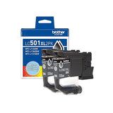 Brother Genuine LC501XL2PK Twin Pack High Yield Black Ink Cartridges (for use with Work Smart 1260, 1360, and 1410 Printers) High Yield Pack of 2 Black