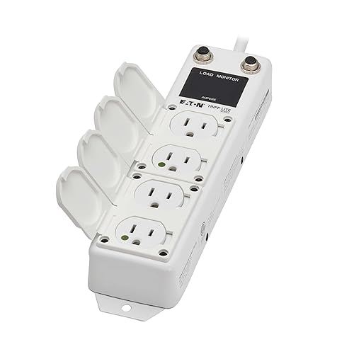 Tripp Lite Eaton Medical Hospital Power Strip for Patient Care Vicinity, UL 1363A Certified, 4 Outlets + 15ft Cord, Cart & IV Pole Mount Option, Lifetime Manufacturer's Warranty (PS-415-HG-OEMLM) 4 Outlets / 15 Foot Cord