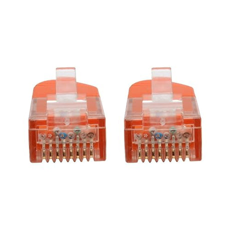 Tripp Lite N200-100-or Cat6 Cat5e Gigabit Molded Patch Cable RJ45 M/M 550Mhz Orange 100' 100' 100 ft. Orange