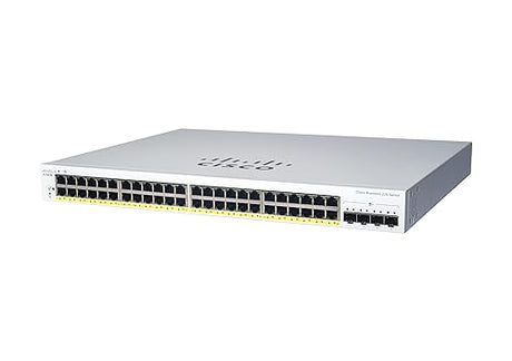 Cisco Business CBS220-48P-4G Smart Switch | 48 Port GE | PoE | 4x1G SFP | 3-Year Limited Hardware Warranty (CBS220-48P-4G-NA) 48-port GE / PoE+ / 382W / 4 x GE uplinks