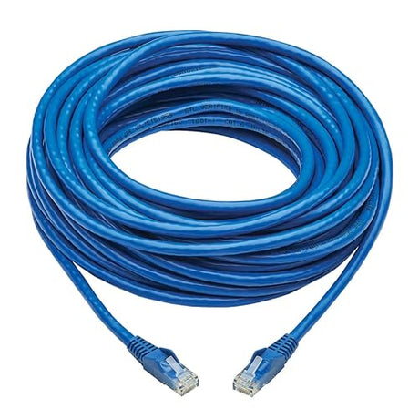 Tripp Lite Cat6 Patch Cable UTP Snagless w/PoE CMR-LP Blue RJ45 M/M 50ft (N201P-050-BL)