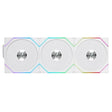 Lian Li UNI Fan TL 120 Wireless - Triple Pack (Reverse Blade) - 2.4 GHz Wireless Controller Included - Infinity Mirror Design - Controller Required - White (12RTL1W3W)
