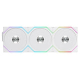 Lian Li UNI Fan TL 120 Wireless - Triple Pack (Reverse Blade) - 2.4 GHz Wireless Controller Included - Infinity Mirror Design - Controller Required - White (12RTL1W3W)