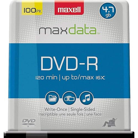 Maxell 100-Pack 4.7GB 16X DVDR Spindle 638014