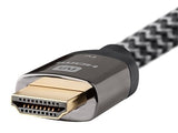 Monoprice Active High Speed HDMI Cable - 30 feet - Gray, 4K @ 60Hz 18Gbps 26AWG YUV 4:2:0 CL3 - Luxe Series 30ft Cable