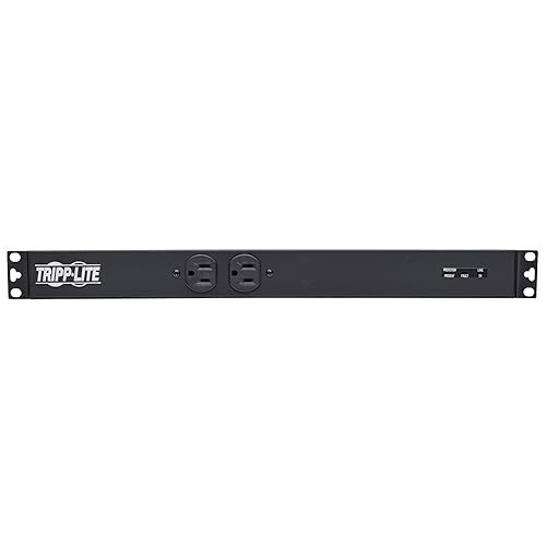 Tripp Lite PDU 1.92kW, 120V, Single-Phase Basic PDU with Isobar Surge Protection - 3840 Joules, 14 Outlets, L5-20P Input (5-20P Adapter), 15 ft. Cord, 1U (PDUH20-ISO)