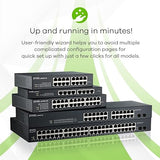 ZYXEL 26-Port PoE Switch Gigabit Ethernet Smart (GS1900-24HPV2) - Managed, with 24x PoE+ @ 170W, 2X SFP, Rackmount, Limited Lifetime Protection 26 Port | 24x POE+ 170W | 2x SFP