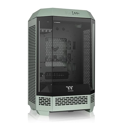 Tower 300 Matcha Green Micro-ATX Case; 2x140mm CT Fan Included; Support Up to 420mm Radiator; Optional Chassis Stand Kit Allows Horizontal Display; CA-1Y4-00SEWN-00; 3 Year Warranty Tower 300 Case Matcha Green