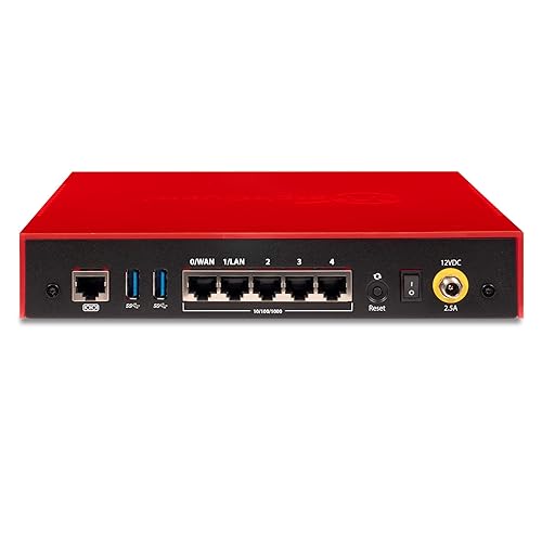 WatchGuard Firebox T45-PoE Network Security Appliance with 1 Year Basic Security Suite License - Advanced Firewall, VPN, Intrusion Prevention (WGT47031-US)