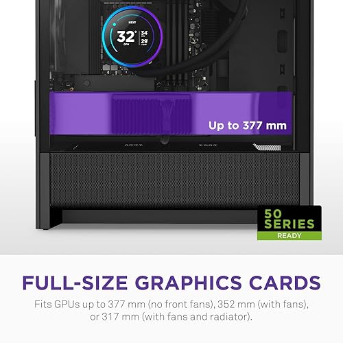 NZXT H3 Flow (2025) Micro-ATX Mid-Tower Case - All Black Color