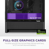 NZXT H3 Flow (2025) Micro-ATX Mid-Tower Case - All Black Color