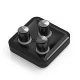 Cooler Master MasterHUB 3xKnob Module: Freeform 2.0 Modular Platform - Precision Control with Customizable Knobs and RGB LEDs for Effortless Fine-Tuning of Creative Apps and Lighting MasterHUB Knob Module