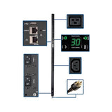 Tripp Lite PDU Monitored 5/5.8kW 208/240V 20 C13 & 4 C19 30A LX Platform L6-30P Vertical 0URM Rack-Mount TAA (PDUMNV30HVLX)