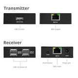 SIIG 4-Port USB 2.0 Extender 492ft Over Cat6/ 7 Cable, Cat5e Cable up to 330ft, Plug and Play, High Speed Transfer, for PC, Surveillance, Video Conference, Gaming (JU-EX0411-S1)