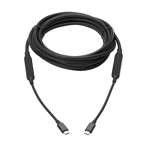 Tripp Lite Long USB-C Cable, 16.4 Feet / 5 Meters, USB 3.2 Gen 2 (10 Gbps), Full-Function Active Cable for Video, Data Transfer, and Charging - 8K@60Hz, 60W PD Charging, 3-Year Warranty (U420-05M-G2)