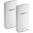 TRENDnet 14 DBI WiFi AC867 Outdoor Poe Preconfigured Point-to-Point Bridge Kit, 4 DBI Directional Antennas, 5GHz, AC867, TEW-840APBO2K Two Pack