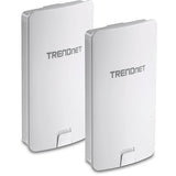 TRENDnet 14 DBI WiFi AC867 Outdoor Poe Preconfigured Point-to-Point Bridge Kit, 4 DBI Directional Antennas, 5GHz, AC867, TEW-840APBO2K Two Pack