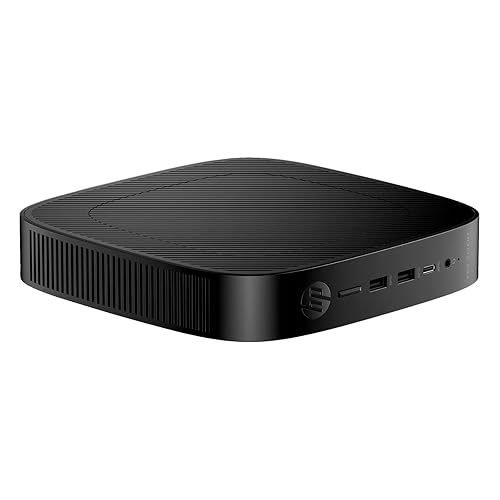 HP Pro t550 Thin Client Celeron J6412 Quad-core (4 Core) 2 GHz - Intel Chip - 8 GB RAM DDR4 SDRAM - DDR4-3200/PC4-25600 - 64 GB Flash UHD Graphics - Gigabit Ethernet - Windows 10 IoT Enterprise LTSC 2