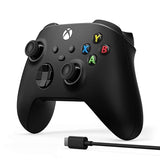 Xbox Wireless Controller + USB-C Cable for Xbox Series X|S, Xbox One, and Windows Devices, USB-C cable included - Carbon Black Wireless Controllers + USB-C Cable