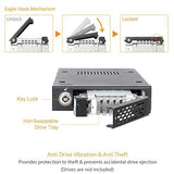 ICY DOCK 2.5 U.2 NVMe SSD PCIe 3.0/4.0 Mobile Rack for External 3.5 Drive Bay(147mm Depth) | ToughArmor MB601VK-B 1 Bay