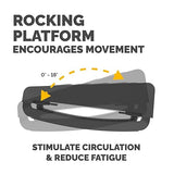 Fellowes Breyta Ergonomic Adjustable Foot Rest Black Modern Black