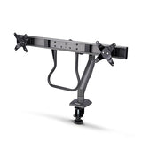 StarTech.com Desk Mount Dual Monitor Arm with Crossbar, Up to 27 Displays, Max 33lb/15kg, C-Clamp, Mechanical Spring, TAA