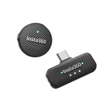 Insta360 Mic Air (1 TX + 1 RX), Noise Cancelling, 300m Range, Wireless Microphone for USB-C iPhone/Android/PC/Mac, Vlog, Streaming