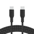 Belkin BoostCharge USB-C to USB-C Power Cable (2M, 6.6ft), Fast Charging Cable with 100W Power Delivery, USB-IF Certified, Compatible with MacBook Pro, Chromebook, Samsung Galaxy, iPad, & More - Black