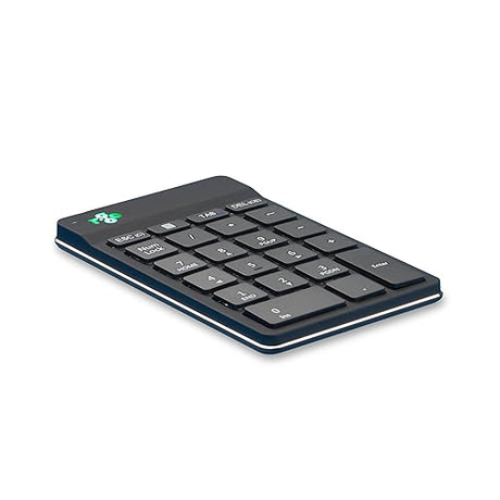 R-Go Number Pad Keyboard, Bluetooth Mini Numeric Keypad with LED Break Indicator, for Financial Accounting, Data Entry & Excel Spreadsheets, Rechargeable Wireless, Black Black Bluetooth