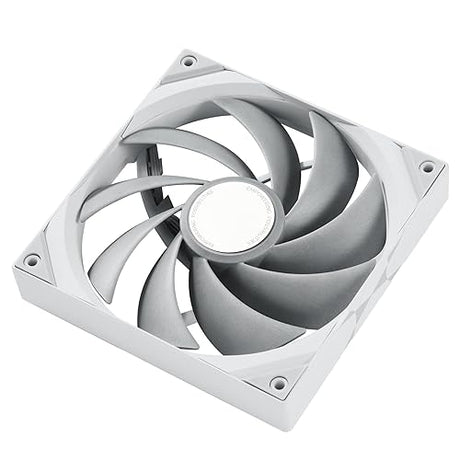 TRYX ROTA PRO 120 White 120mm 4-Pin PWM Case Fan, LCP Material FDB, 2250RPM, 81.32CFM Airflow, High-Performance Quiet PC Fan Rp120 Wh