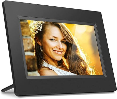 Aluratek 7 WiFi Digital Photo Frame with Touchscreen IPS Display, 8GB Built-in Memory, 1024 X 600, 16:9 (AWDMPF107F), Black 7 Black
