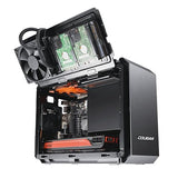 Cougar QBX Pro Gaming PC Case - Mini ITX Computer Case-Compact- Expandible-Massive Storage - 80mm Fan(1), 90mm Fan(1), 120mm Fans(4)