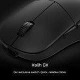 End Game Gear XM2w 4k Wireless Gaming Mouse - Lightweight 62g, Right-Handed, 2.4 GHz/USB-C, PixArt PAW3395 Optical Sensor, 26K DPI, 4K Dongle Included, White Frost EGG-XM2W-4K-BLK