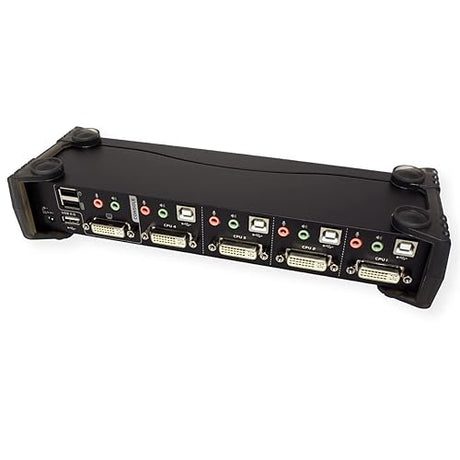 ATEN 4-Port USB 2.0 DVI KVMP Switch with Cables CS1764A (Black)