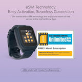 myFirst Fone S3+ (North America Version) Kids Smartwatch for Boys Girls with Unlimited Data eSIM, GPS Tracker, Video Voice Call, 2MP Camera (Space Blue)