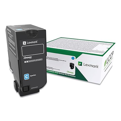 Lexmark Cyan Return Program Toner Cartridge for US Government, 3000 Yield (74C00CG)