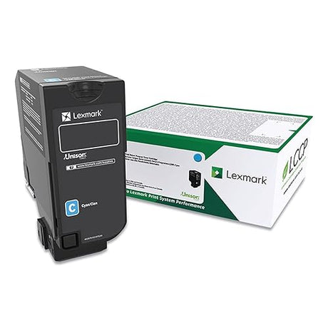 Lexmark Cyan Return Program Toner Cartridge for US Government, 3000 Yield (74C00CG)