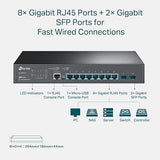 TP-Link TL-SG3210 v3 | 8 Port Gigabit Switch, 2 SFP Slots | Omada SDN Integrated | L2+ Smart Managed | IPv6 | Static Routing | L2/L3/L4 QoS, IGMP & LAG | 5 Year Manufacturer Warranty