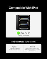 Belkin Pro Keyboard Case w/Magnetic Stand, Backlit Bluetooth Keyboard, Multi-Gesture Controls, Magnetic Apple Pencil Storage Compatibility, & Multimedia Keys for iPad Pro 13 (M4) - Black