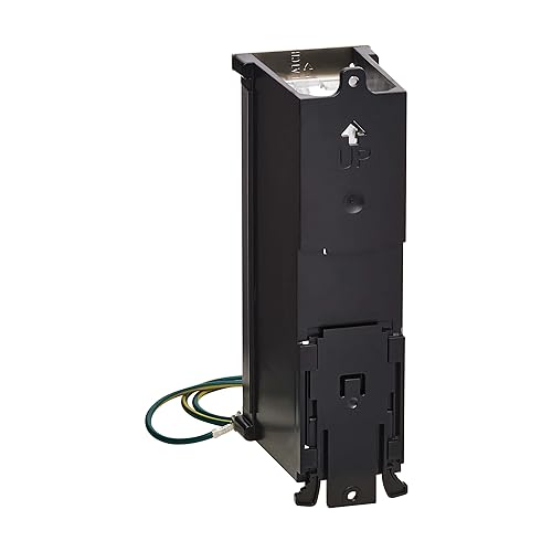 Tripp Lite 8-Port DIN-Rail Snap-in Keystone Jack Mounting Module with Grounding, Attaches to Standard 35 Millimeter (mm) DIN Rail with no Tools, TAA Compliant, Manufacturer's Warranty (N063-008-ENC)