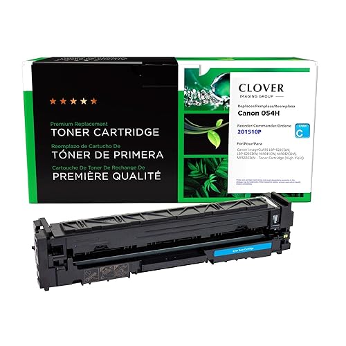 Clover Remanufactured High Yield Toner Cartridge Replacement for Canon 054H (3027C001) | Cyan