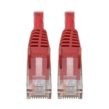 Tripp Lite N201-06N-RD Cat6 Gigabit Ethernet Snagless Molded Patch Cable 24 AWG 550MHz Premium UTP, Red, RJ45 M/M 6