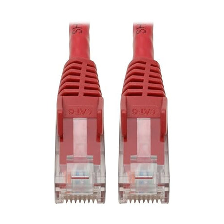 Tripp Lite N201-06N-RD Cat6 Gigabit Ethernet Snagless Molded Patch Cable 24 AWG 550MHz Premium UTP, Red, RJ45 M/M 6