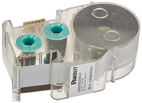 Panduit H000X025H1C P1 Cassette Continuous Heatshrink Tubing Label, Polyolefin, White White 1/8-Inch Diameter